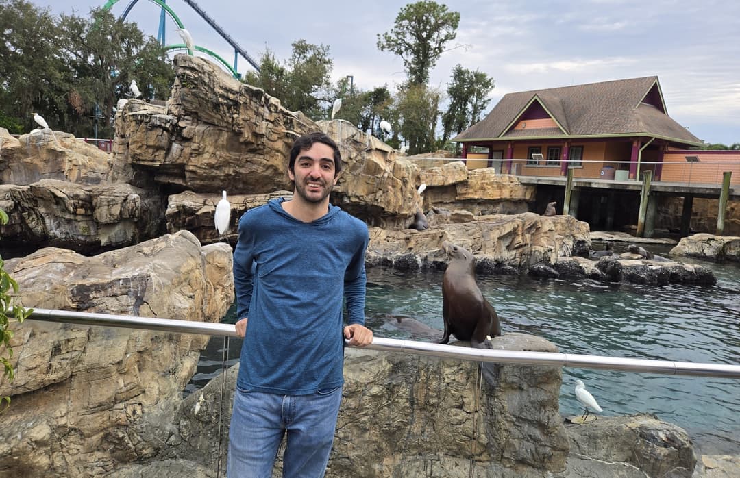 Majdi's with full confidence while bragging about how much student loves him in the classroom because of his engaging style: “I've gotten animals to pose for photos with me, you really think engaging students is gonna be a challenge?”